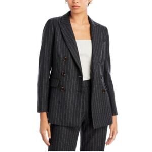 Veronica Beard Ellette Wool Blend Jacket, Size 10, Pinstripe Blazer